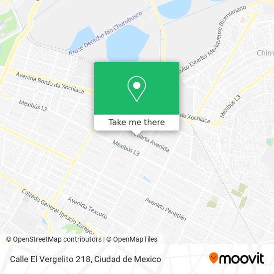 Mapa de Calle El Vergelito 218