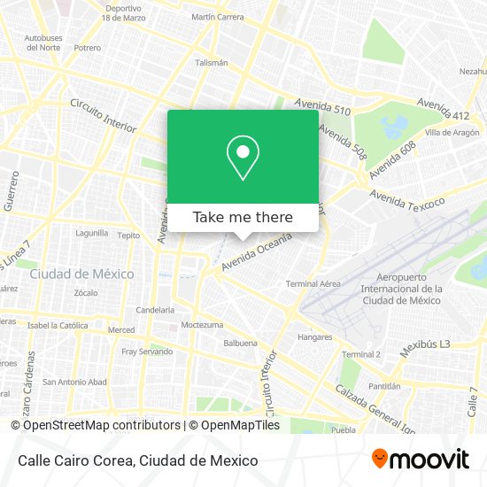 Mapa de Calle Cairo Corea