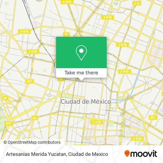 Mapa de Artesanias Merida Yucatan