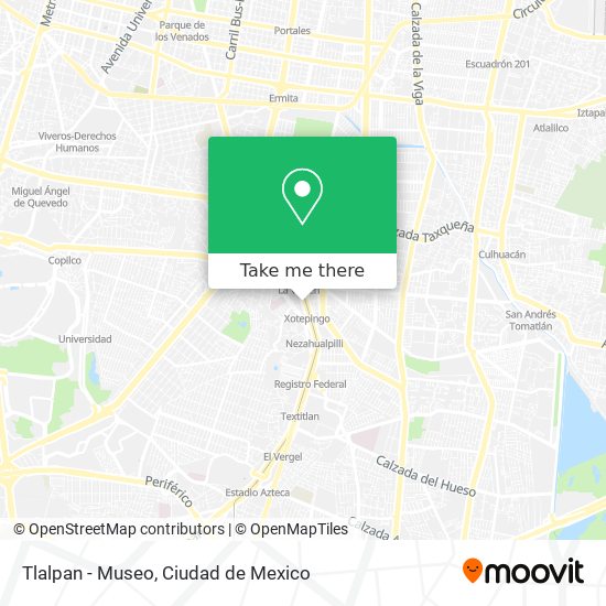 Mapa de Tlalpan - Museo