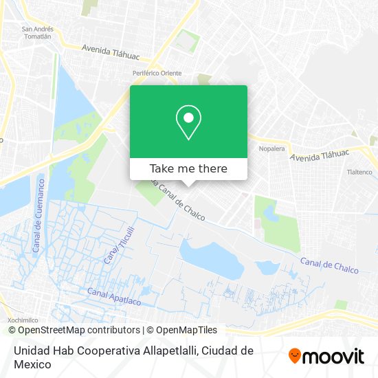 Mapa de Unidad Hab Cooperativa Allapetlalli