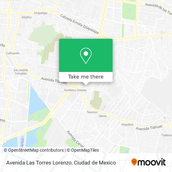 Mapa de Avenida Las Torres Lorenzo