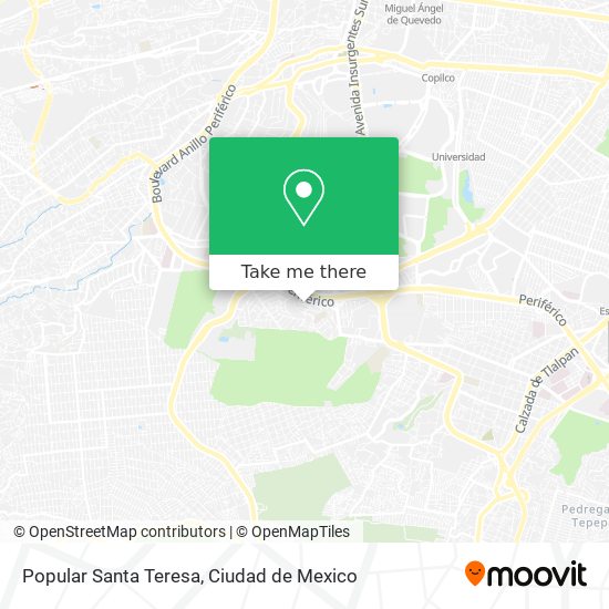 Mapa de Popular Santa Teresa