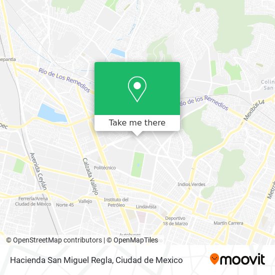 Mapa de Hacienda San Miguel Regla