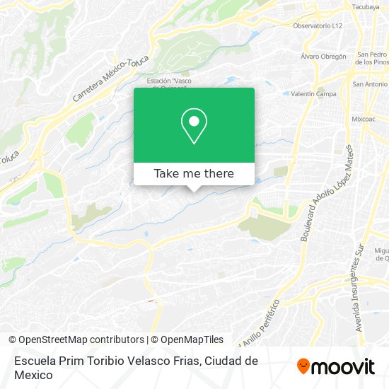 Mapa de Escuela Prim Toribio Velasco Frias