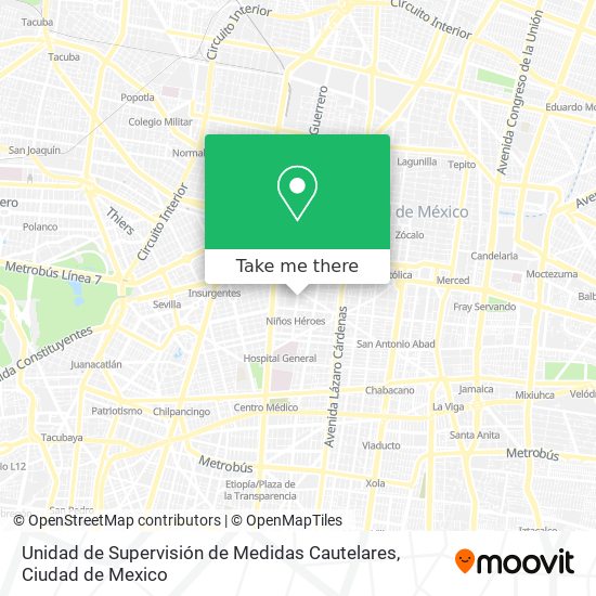 Unidad de Supervisión de Medidas Cautelares map