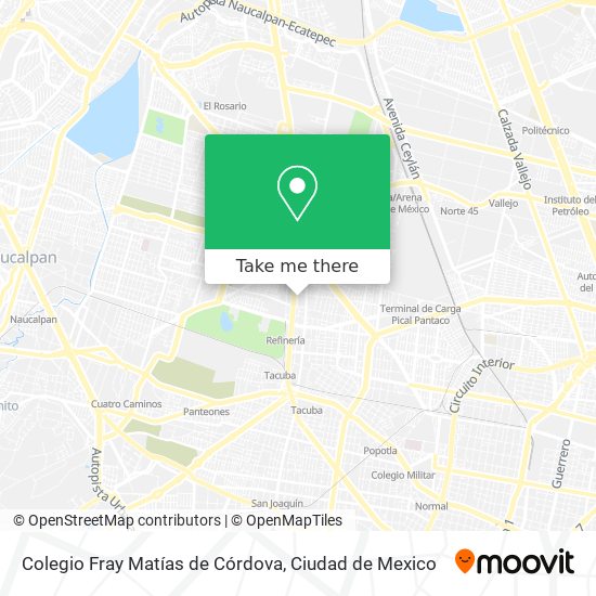 Mapa de Colegio Fray Matías de Córdova