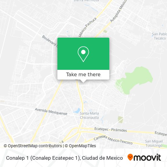 Conalep 1 (Conalep Ecatepec 1) map
