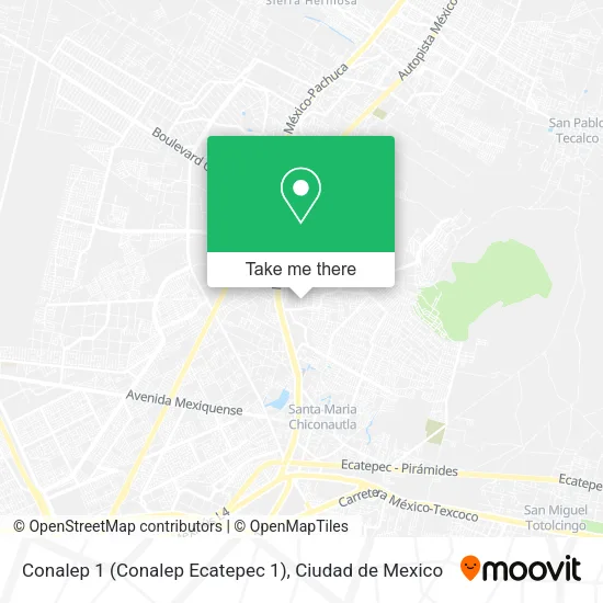 Mapa de Conalep 1 (Conalep Ecatepec 1)