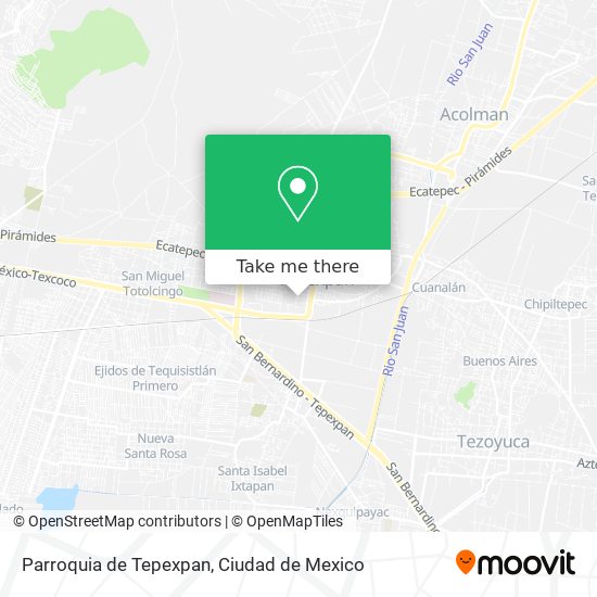 Parroquia de Tepexpan map