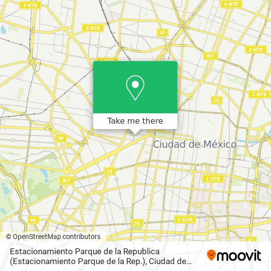 Mapa de Estacionamiento Parque de la Republica