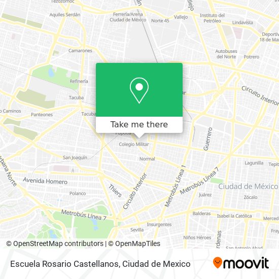 Escuela Rosario Castellanos map