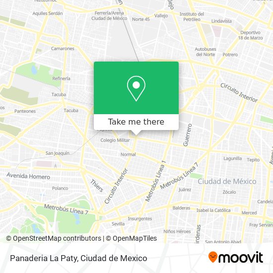 Panaderia La Paty map
