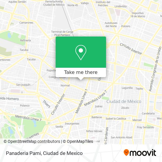 Panaderia Pami map