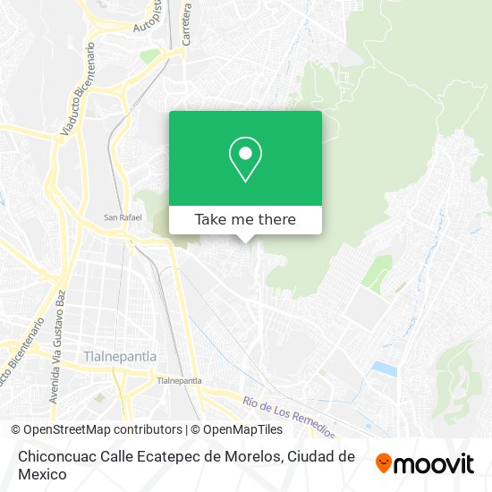 Chiconcuac Calle Ecatepec de Morelos map