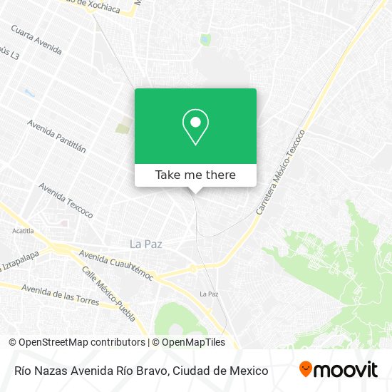 Mapa de Río Nazas Avenida Río Bravo
