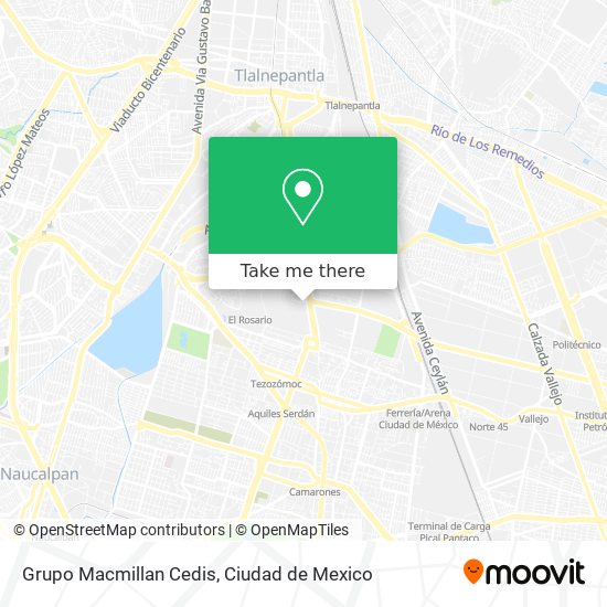 Grupo Macmillan Cedis map