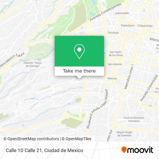 Mapa de Calle 10 Calle 21