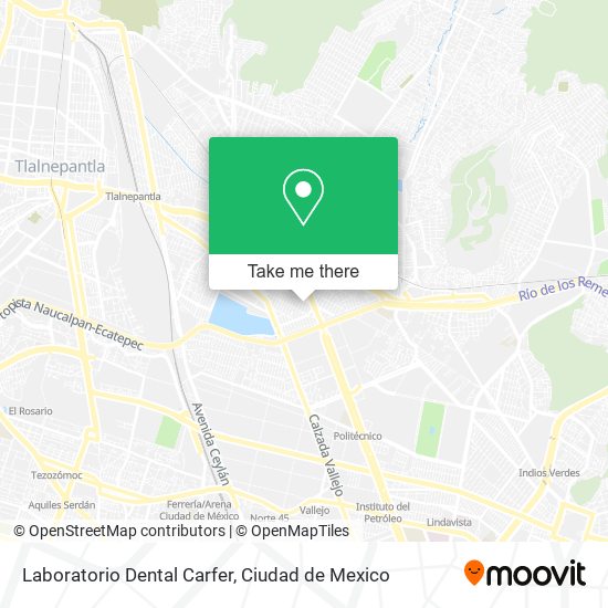 Mapa de Laboratorio Dental Carfer