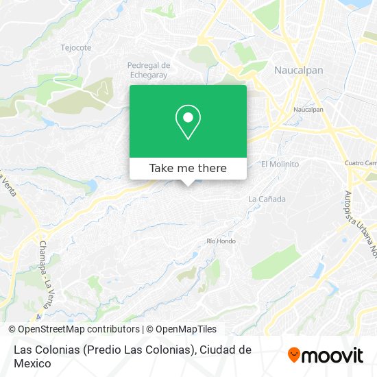 Mapa de Las Colonias (Predio Las Colonias)