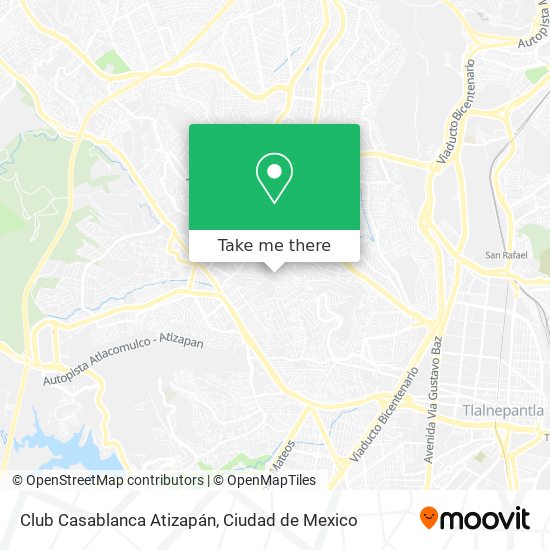 Club Casablanca Atizapán map