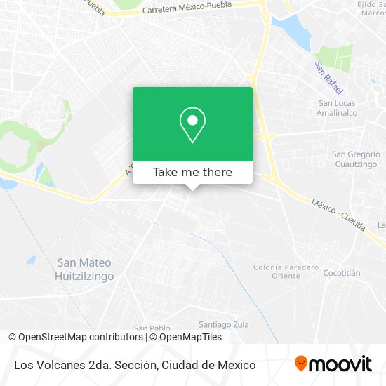 Los Volcanes 2da. Sección map