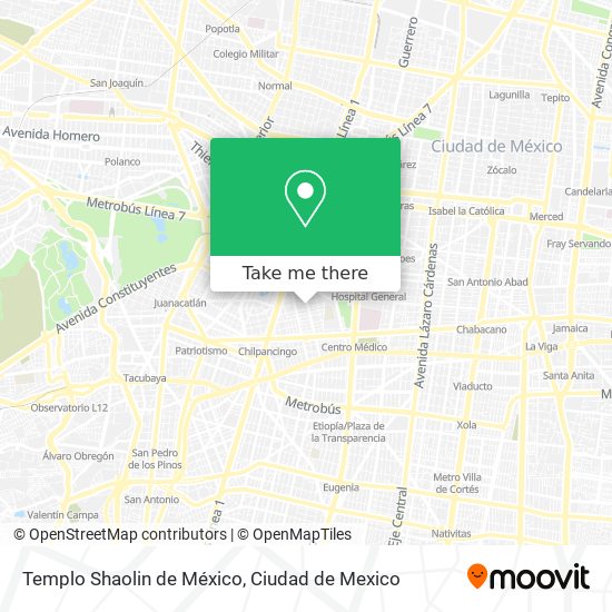 Templo Shaolin de México map