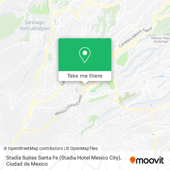 Stadia Suites Santa Fe (Stadia Hotel Mexico City) map