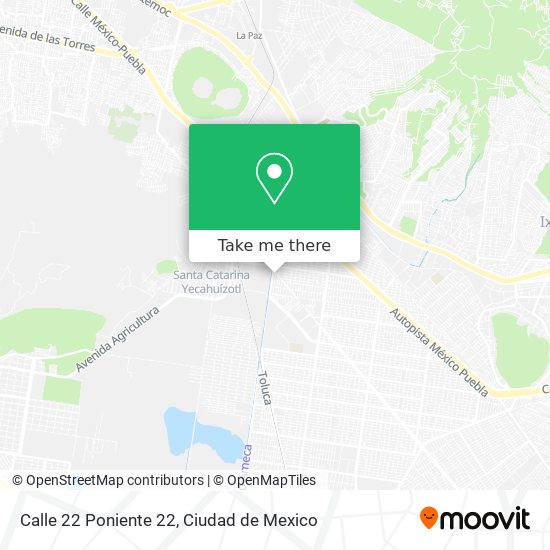Calle 22 Poniente 22 map