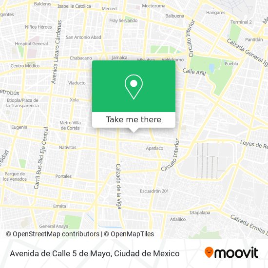 Avenida de Calle 5 de Mayo map