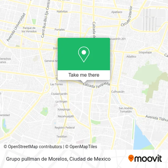 Grupo pullman de Morelos map
