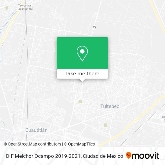 Mapa de DIF Melchor Ocampo 2019-2021