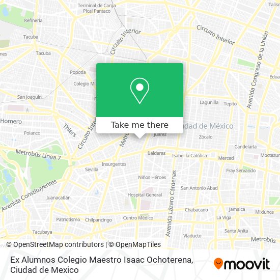 Ex Alumnos Colegio Maestro Isaac Ochoterena map