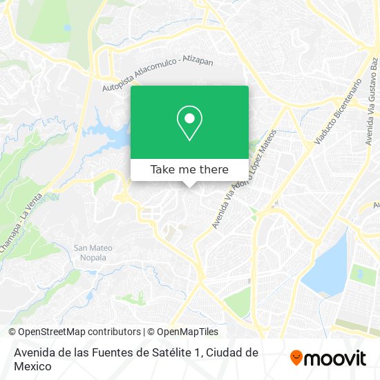 Avenida de las Fuentes de Satélite 1 map