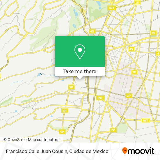 Francisco Calle Juan Cousin map