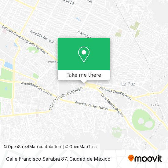 Mapa de Calle Francisco Sarabia 87