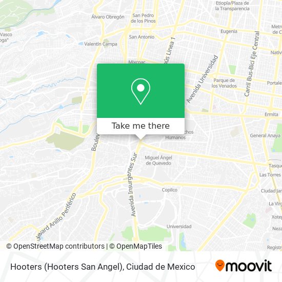 Hooters (Hooters San Angel) map