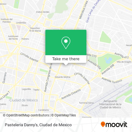 Mapa de Pasteleria Danny's