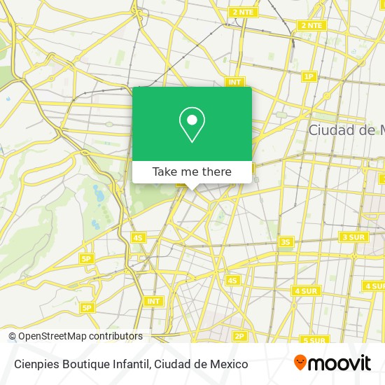 Cienpies Boutique Infantil map