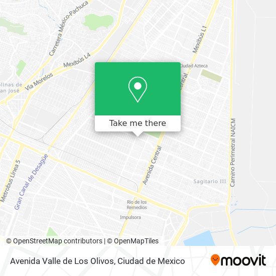 Mapa de Avenida Valle de Los Olivos