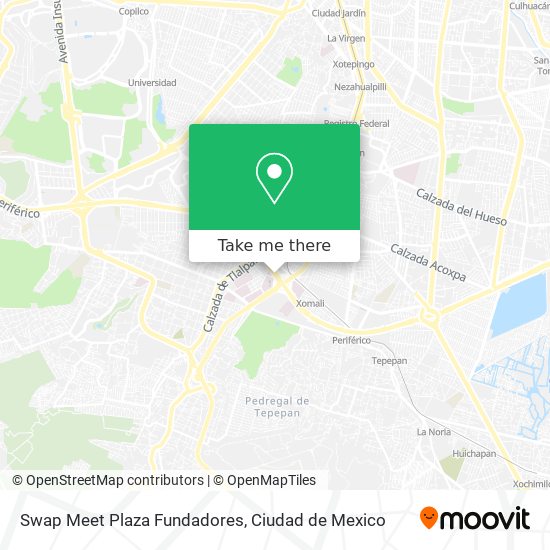 Mapa de Swap Meet Plaza Fundadores