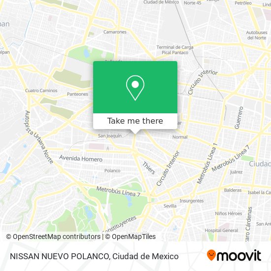 Mapa de NISSAN NUEVO POLANCO