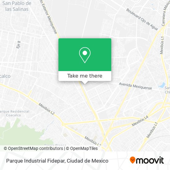 Mapa de Parque Industrial Fidepar