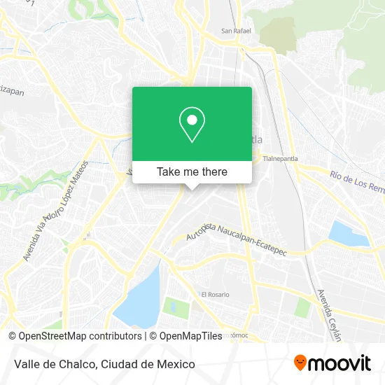 Valle de Chalco map