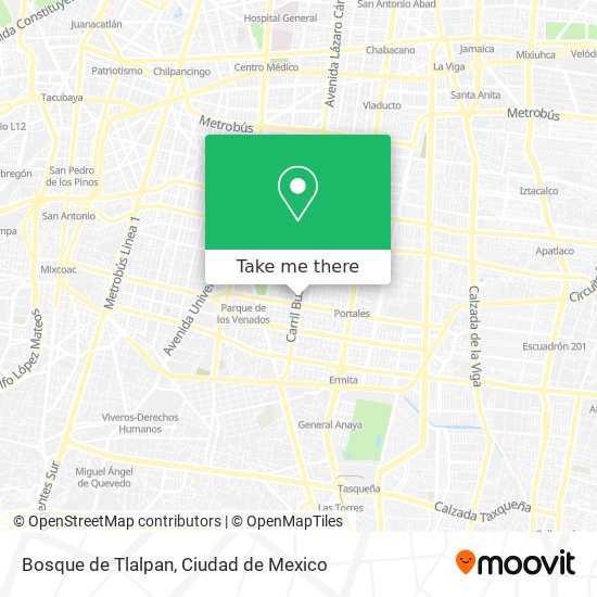 Bosque de Tlalpan map