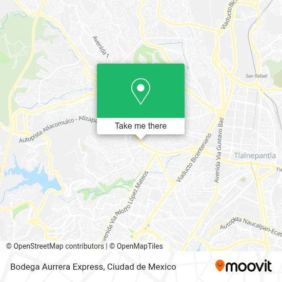 Bodega Aurrera Express map