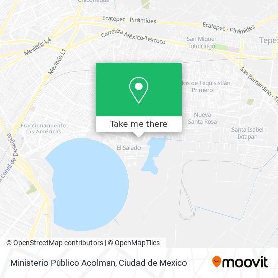 Mapa de Ministerio Público Acolman