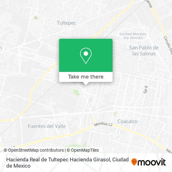 Hacienda Real de Tultepec Hacienda Girasol map