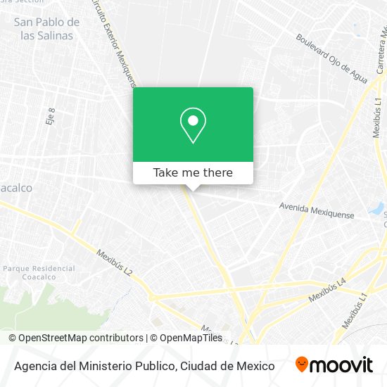 Mapa de Agencia del Ministerio Publico