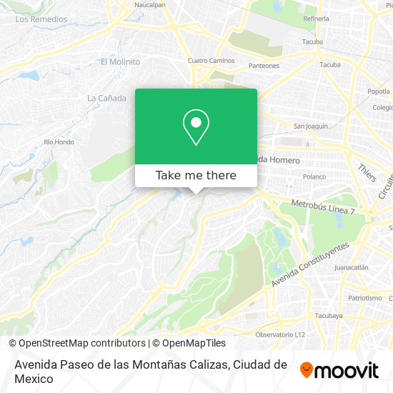 Avenida Paseo de las Montañas Calizas map